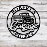 Custom Metal Truck Garage Signs with Led Light Man Cave Named Wall Art Deco Metal Garage Wall Art Dad’s Gift for